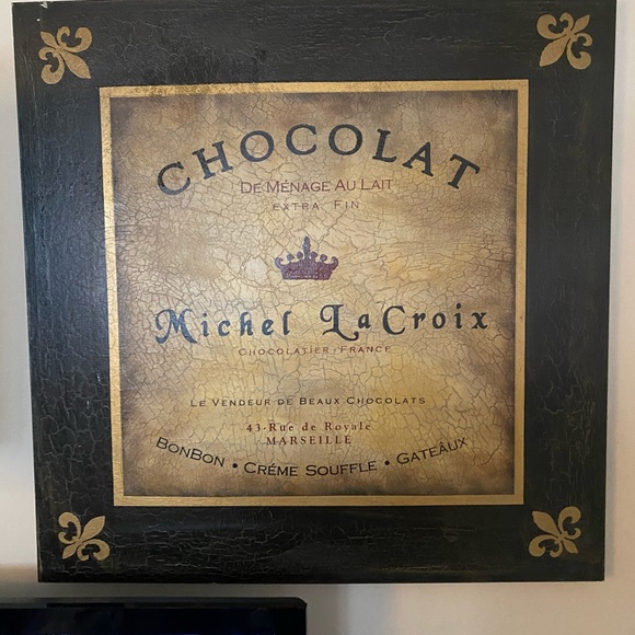 Set of 2 chocolat oil paintings originals - Picture 1 of 2